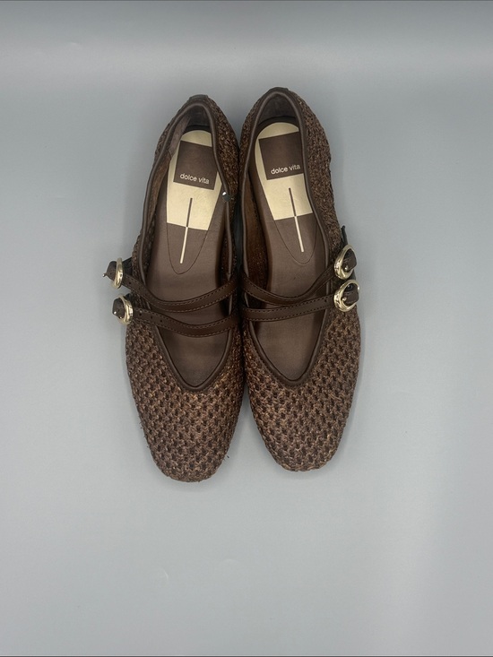 Dolce Vita Shoes - NWOB Dolce Vita Sz 7 Brown Woven Double-Strap Mary Jane Flats